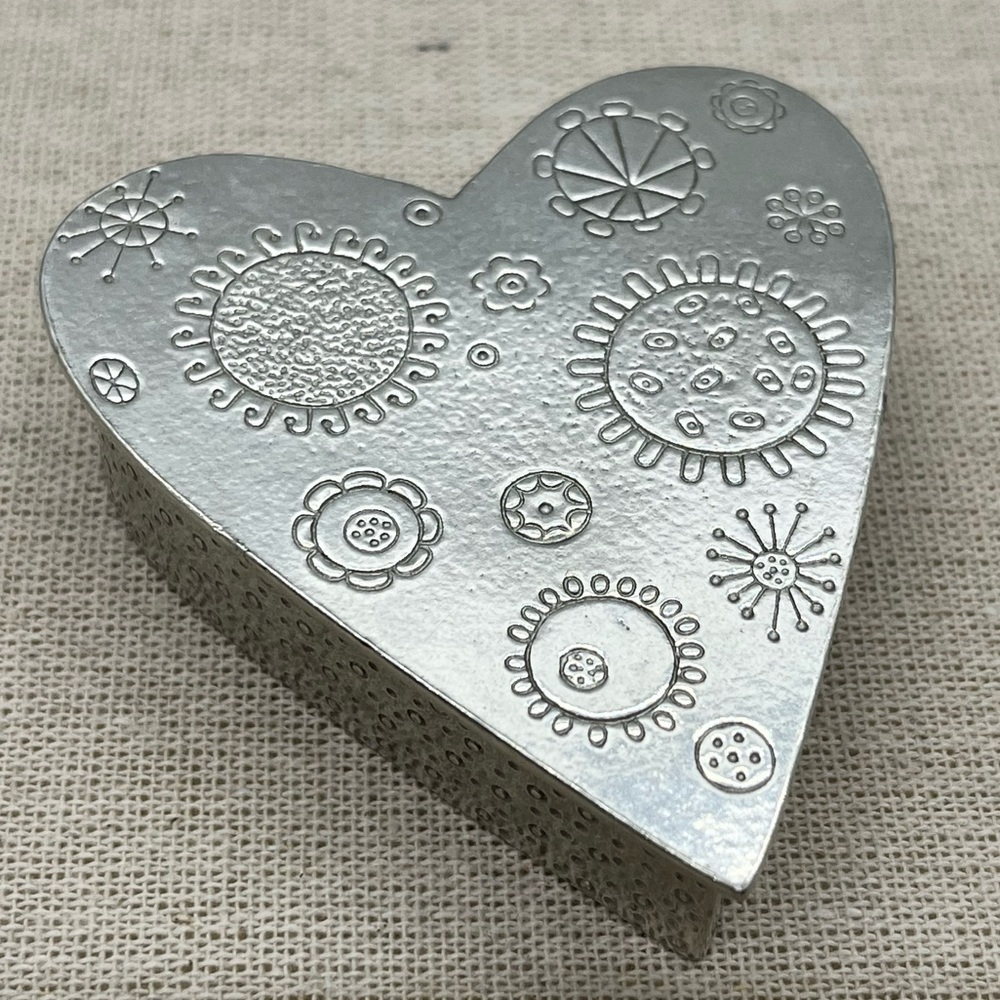 Vilmain Cosmic Heart Treasure Box Silver